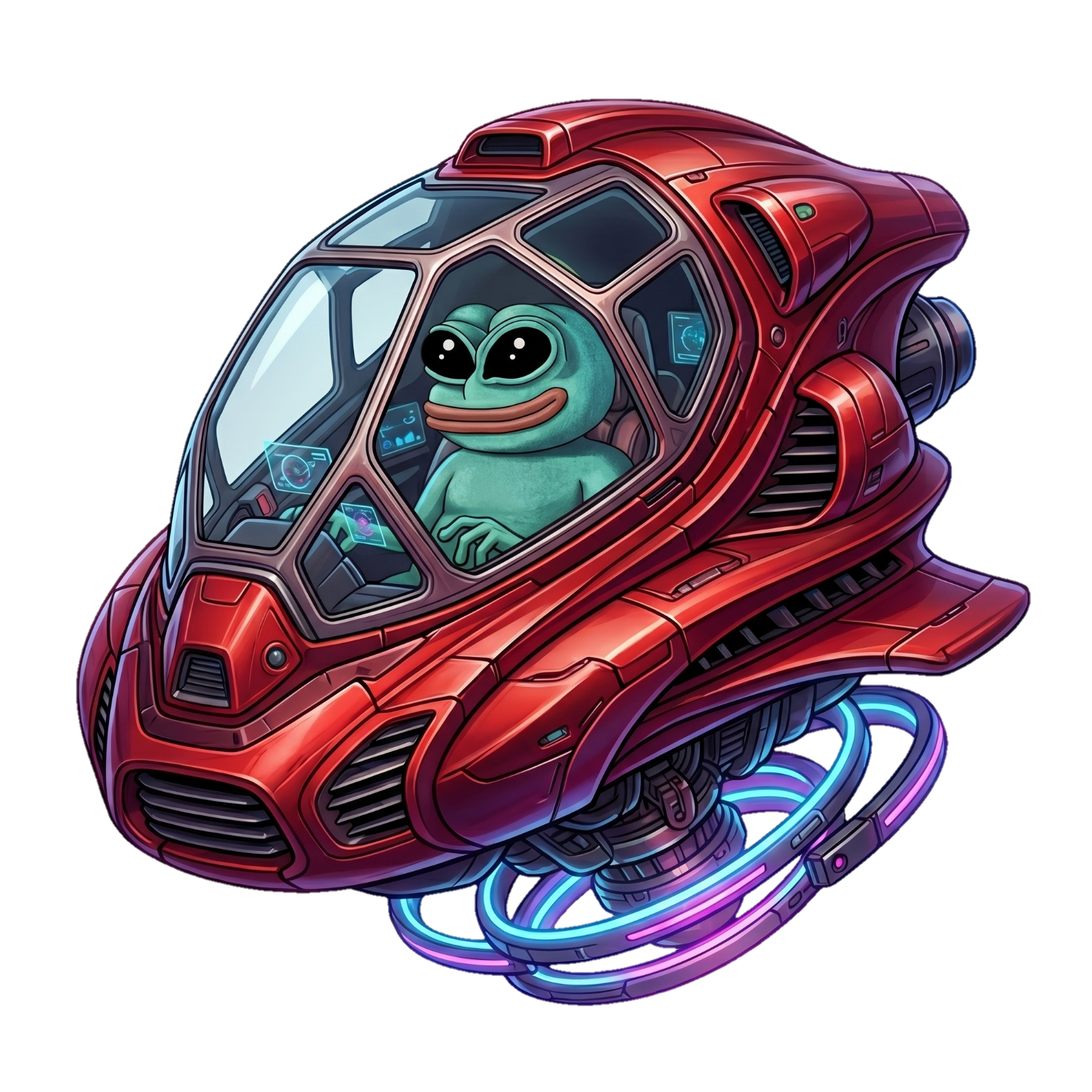 Alien Pepe Spaceship